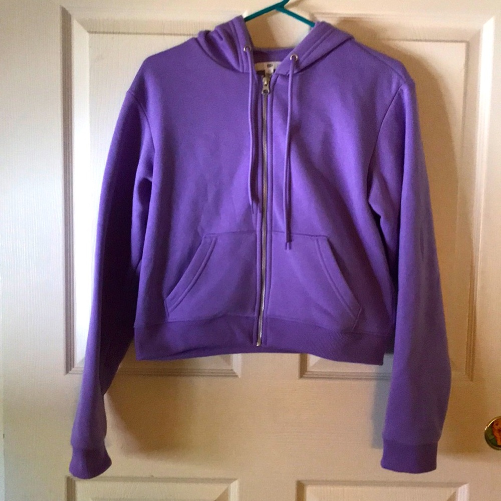 BP. Lavender Cropped Zip up